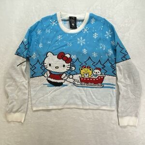 Sanrio Hello Kitty Sweater‎ Junior M New with flaw Christmas winter holiday